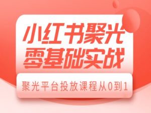 小红书聚光零基础实战，聚光平台投放课程从0到1-川融创客