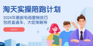 淘天实操陪跑计划,2024年最新电商营销技巧,包括直通车、大促策略等-川融创客