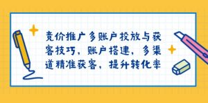 竞价推广多账户投放与获客技巧,账户搭建,多渠道精准获客,提升转化率-川融创客