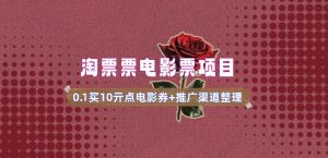 电影票无门槛券推广_0.1亓买10亓无门槛+渠道入口(v1.0版教程)-川融创客