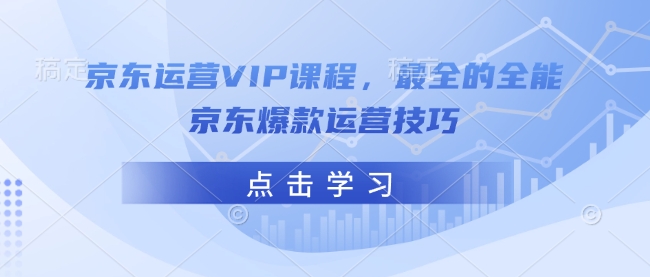 京东运营VIP课程,最全的全能京东爆款运营技巧-川融创客