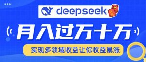 用DeepSeek席卷各大平台，快速上手实现多领域，让你收入猛增-川融创客