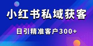 2025最新小红书平台引流获客截流自热玩法讲解，日引精准客户300+-川融创客