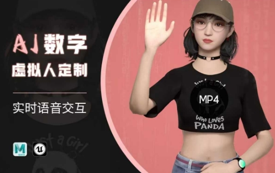 Ai数字人虚拟(智能体)实时语音交互特训营，​自行定制超写实角色AI数字人交互技术-川融创客