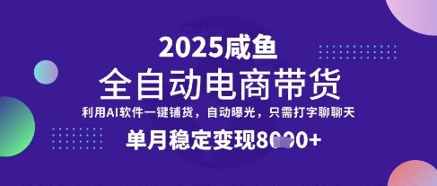 全网首发【闲鱼全自动电商带货】三年磨一剑,一朝露锋芒,单月稳定变现8k+【揭秘】-川融创客