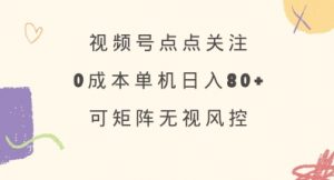 视频号点点关注，0成本单号80+，可矩阵，绿色正规，长期稳定【揭秘】-川融创客