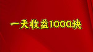 一天收益1000+ 稳定项目，可以做视频号，也可以做快手抖音-川融创客