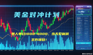 2025年最暴力项目“美金先登计划”最新最强对冲战法，每日实际收益1K-4K-川融创客