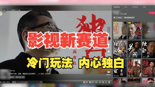 最新影视解说玩法，人物独白，30天涨粉24万+，全流程拆解【揭秘】-川融创客