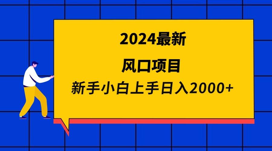 (9483期)2024最新风口项目 新手小白日入2000+-川融创客