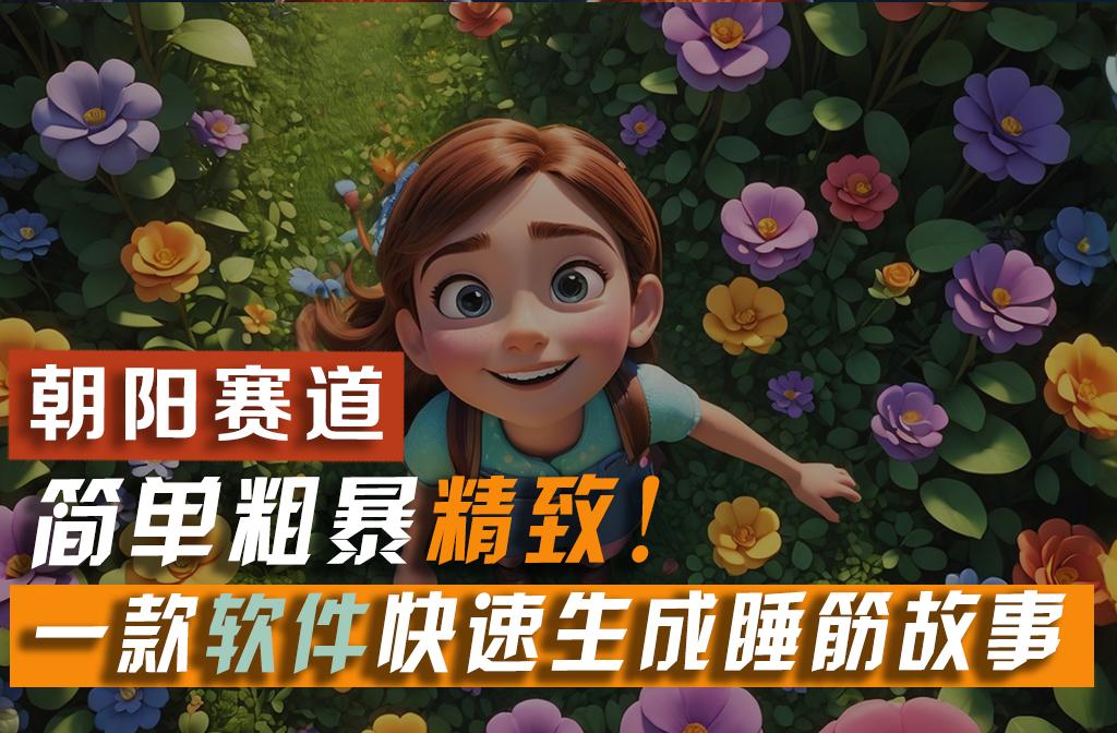 利用一款软件5分钟一条爆款睡筋故事，简单粗暴精致！小白月入2w+-川融创客