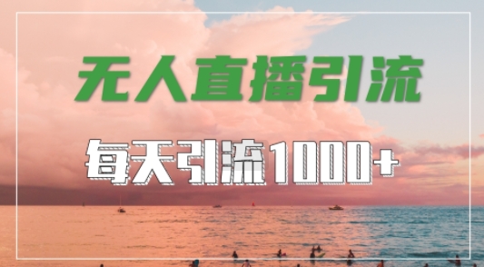抖音快手视频号全平台通用，无人直播引流法，超暴力引流1000+高质量精准创业粉【揭秘】-川融创客