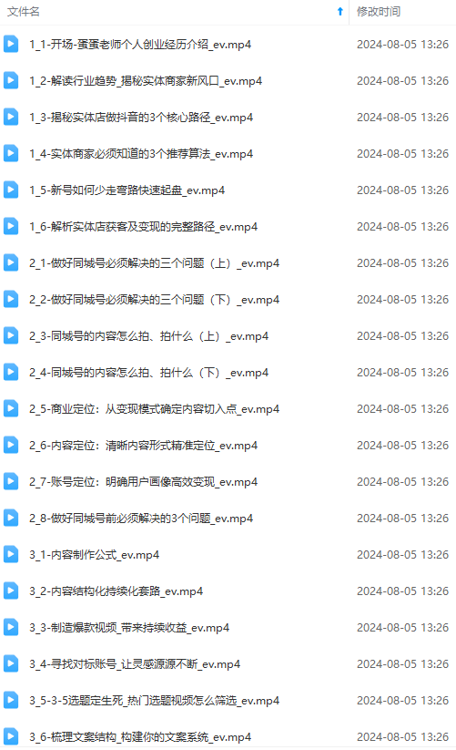 图片[1]-实体店老板获客特训营：认知、定位、文案、矩阵、直播、AI等(72节-川融创客