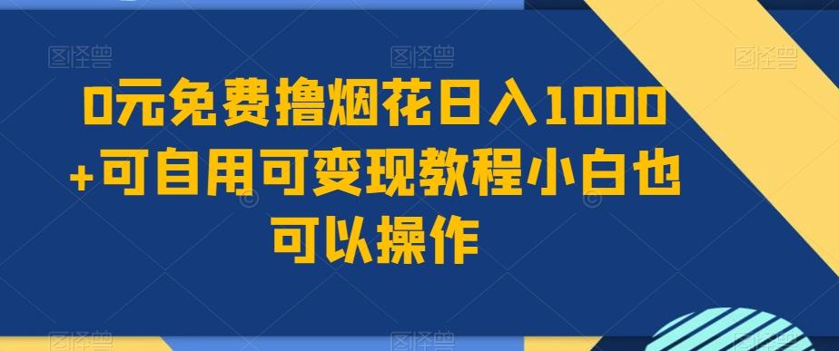 0元免费撸烟花日入1000+可自用可变现教程小白也可以操作，永久免费更新链接-川融创客