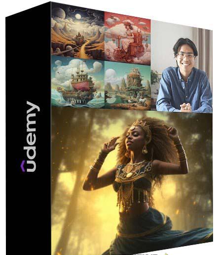 MidjourneyAI绘画艺术生成的大师级写作提示指南教程-8节视频课-中英字幕-川融创客