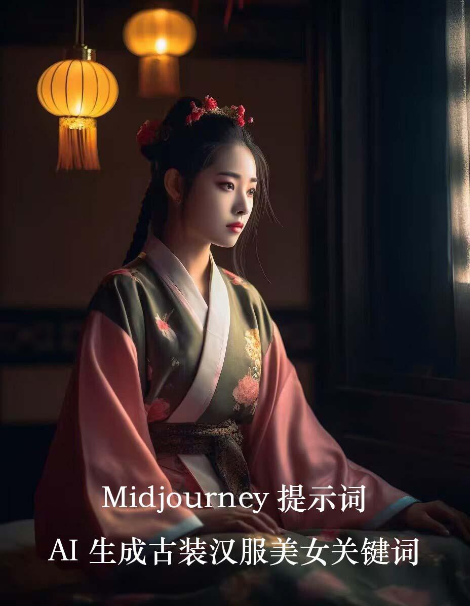 Midjourney关键词-AI生成中国风古装汉服美女人像提示关键词-川融创客
