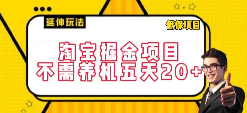 淘宝掘金项目，不需养机，五天20+，每天只需要花三四个小时【揭秘】-川融创客