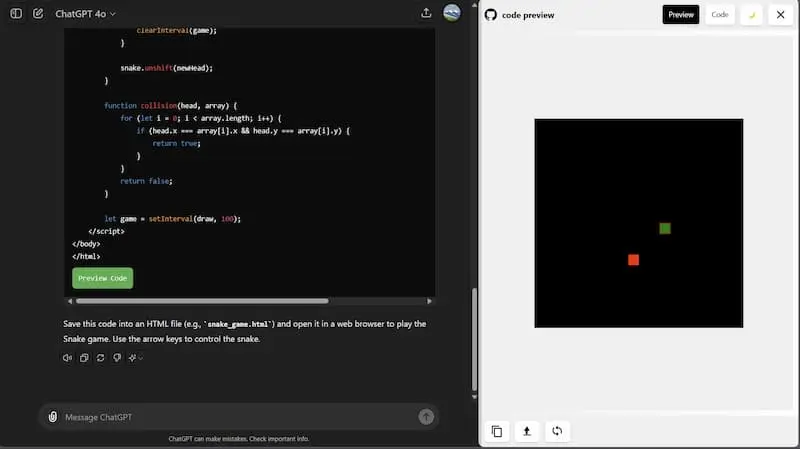 ChatGPT Code Preview｜AI编程预览工具-川融创客