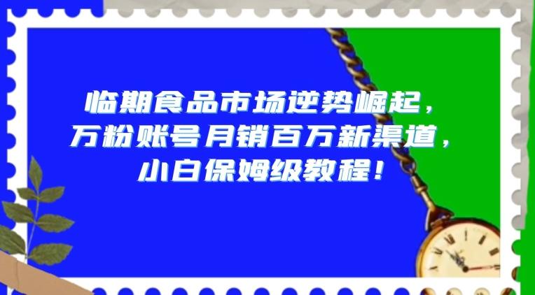 临期食品市场逆势崛起，万粉账号月销百万新渠道，小白保姆级教程【揭秘】-川融创客