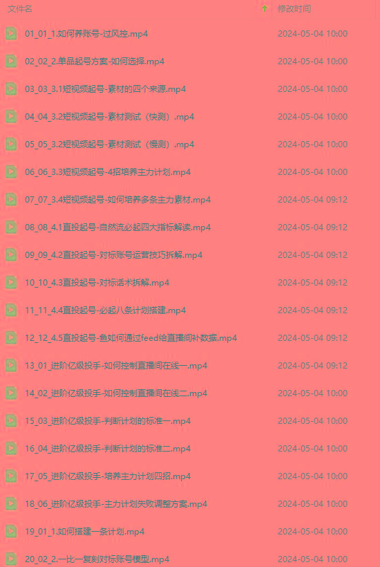 图片[1]-2024单品正价起号，直播素材投流选品：选品课+投流课+素材课+卡首屏/100节-川融创客