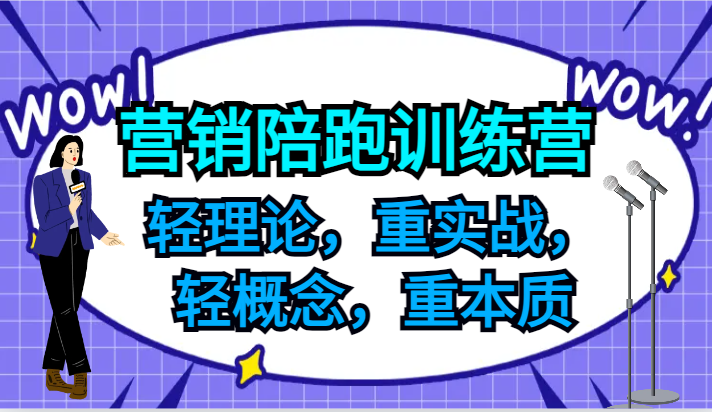 营销陪跑训练营，轻理论，重实战，轻概念，重本质，适合中小企业和初创企业的老板-川融创客