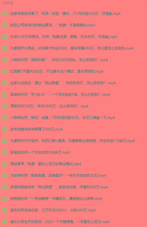 图片[5]-(9607期)真实有效391套商业模式，年入几十到几百万案例解析(电子书+视频+图文)-川融创客