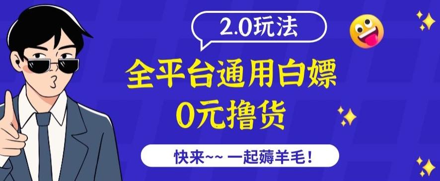 外面收费2980的全平台通用白嫖撸货项目2.0玩法【仅揭秘】-川融创客