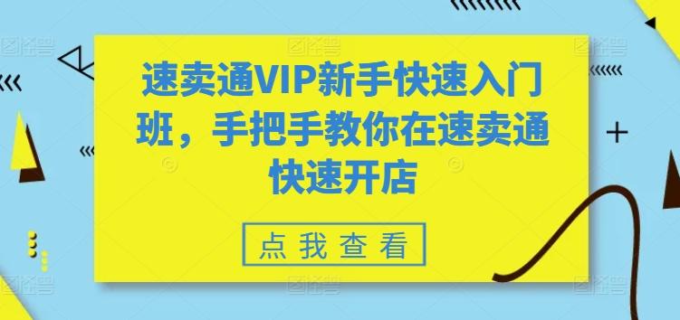 速卖通VIP新手快速入门班，手把手教你在速卖通快速开店-川融创客
