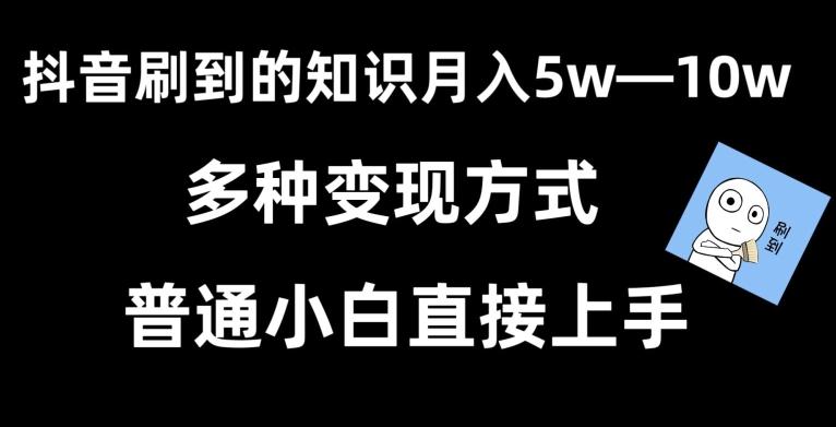 抖音刷到的知识，每天只需2小时，日入2000+，暴力变现，普通小白直接上手【揭秘】-川融创客