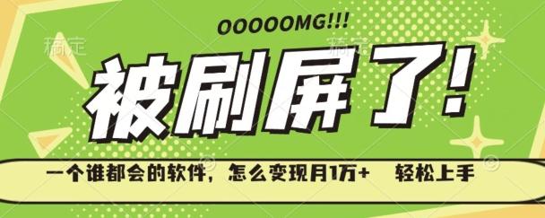 一个谁都会的软件，怎么变现月1万+轻松上手-川融创客