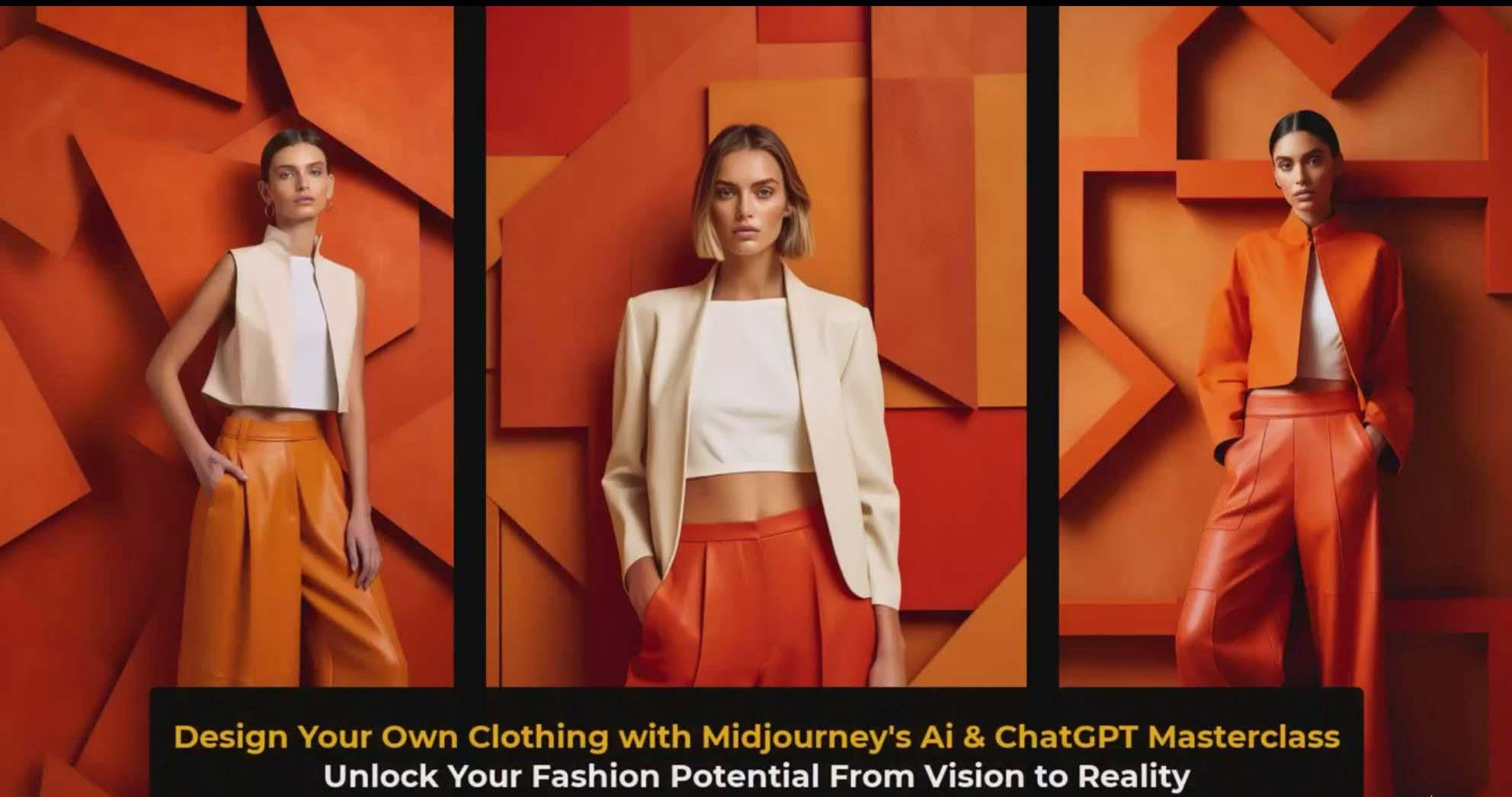 图片[3]-利用 Midjourneys Ai 人工智能设计自己的服装AI大师班-10节课-中英字幕-川融创客