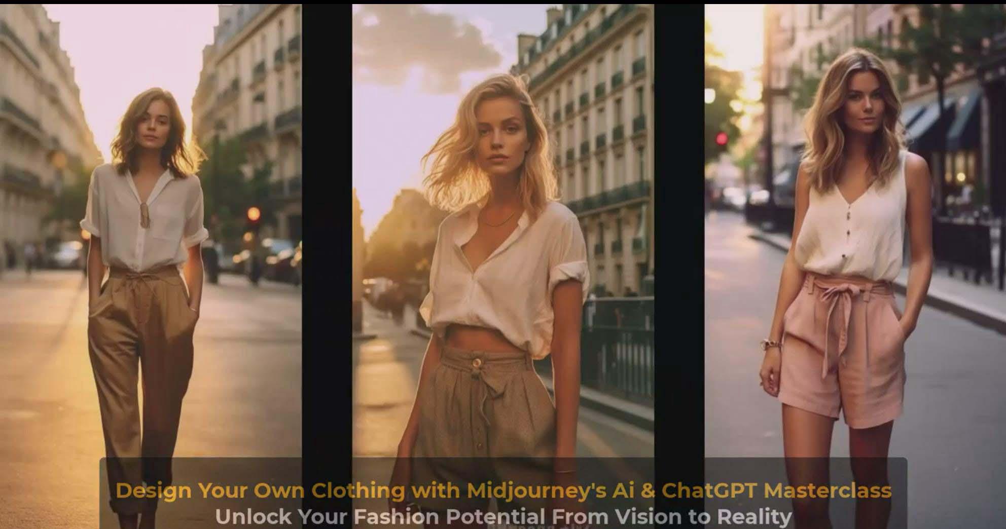 图片[9]-利用 Midjourneys Ai 人工智能设计自己的服装AI大师班-10节课-中英字幕-川融创客