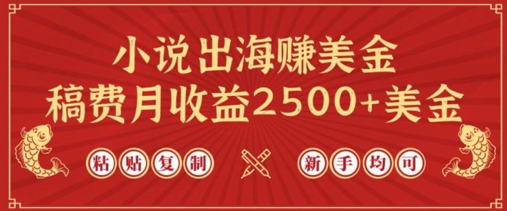 小说出海赚美金，稿费月收益2500+美金，仅需chatgpt粘贴复制，新手也能玩转【揭秘】-川融创客