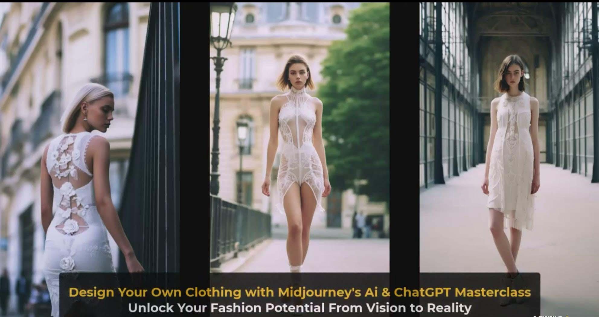 图片[4]-利用 Midjourneys Ai 人工智能设计自己的服装AI大师班-10节课-中英字幕-川融创客