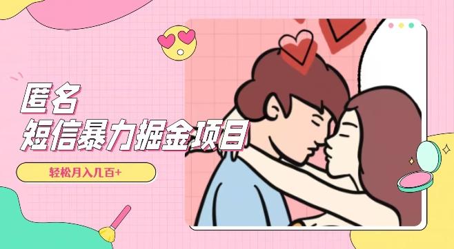 全网首发，揭秘超冷门匿名短信项目，通过信息差日入几百+【揭秘】-川融创客