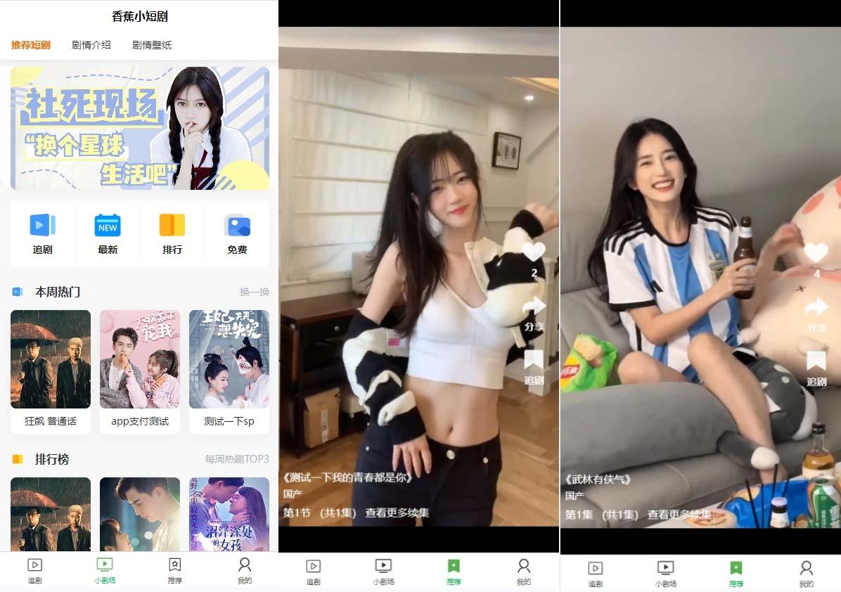 (8542期)小剧场短剧影视系统源码 全开源 带支付收益+会员机制+代理推广等模式【…-川融创客